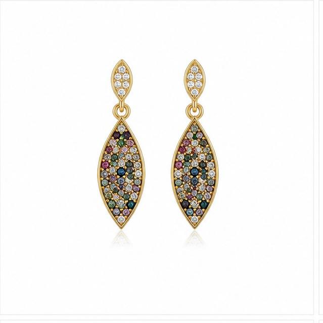 14ct Solid Gold Multicolour Jewellery Set