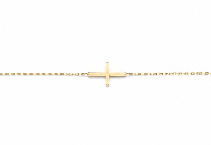 Delicate 14ct Gold Cross Chain