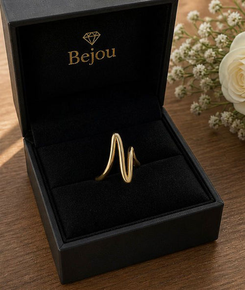 14ct Gold Wave Ring