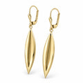 Elegant 14K Gold Drop Earrings – 4 cm