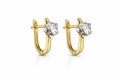 14ct Yellow Gold Earrings with Zirconia