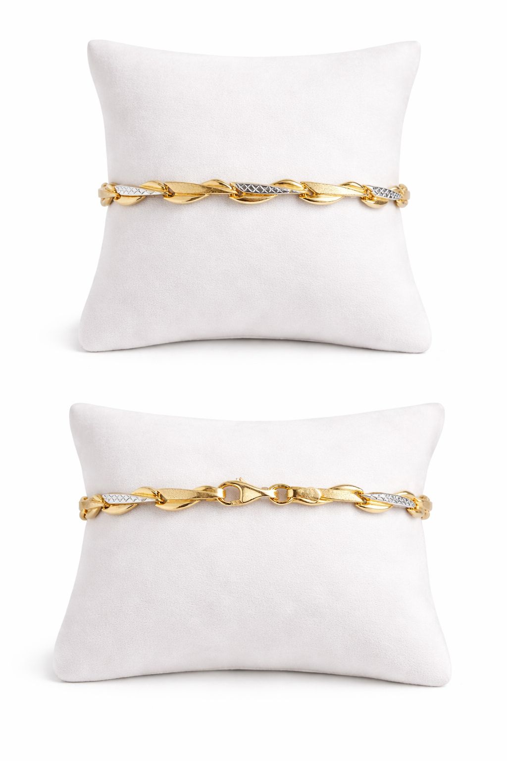 14ct Yellow Gold Two-Tone Gold Bracelet