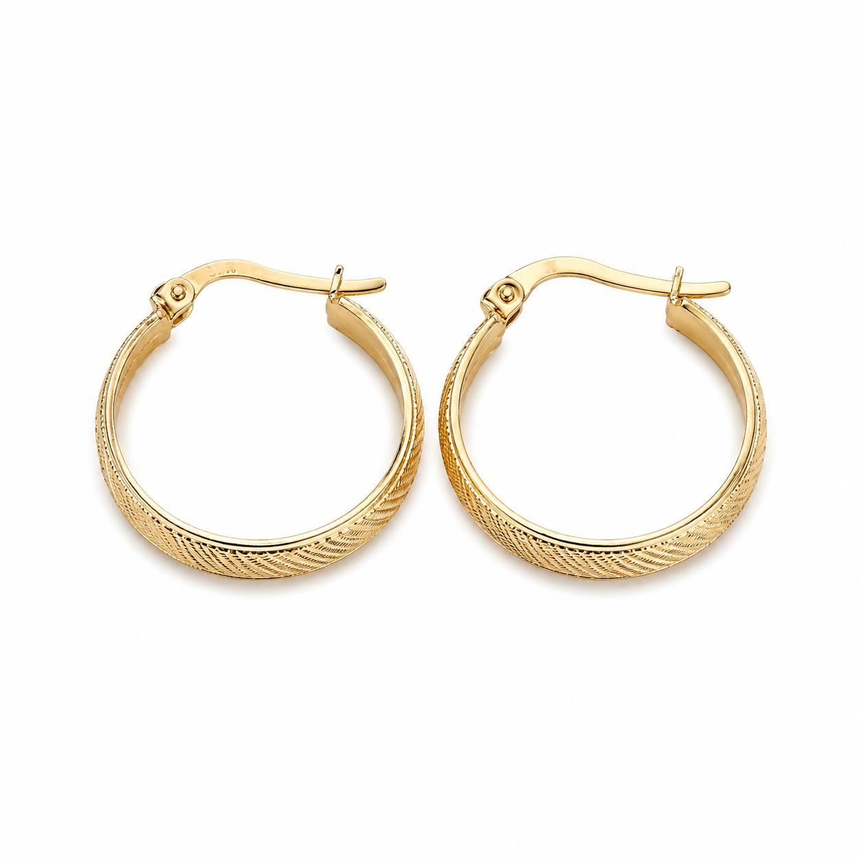 14K Gold Hoop Earrings – 585