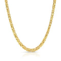 14K Real Gold Byzantine Chain Necklace